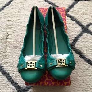 Tory Burch “Ambrose” Ballet Flats, Rare Color!